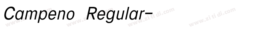 Campeno Regular字体转换 Campeno Regular字体转换